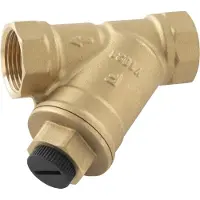 Ferro Diagonalt nätfilter med magnet, mutter och skruv, DN32, G1 1/4