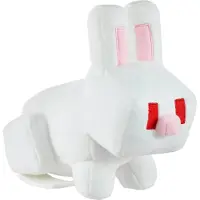 Character Options Ltd. Mattel 20 cm Minecraft Vit Kanin Plush Figur Gåva för Fans 3 År och Uppåt HWF86