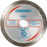 Dremel DSM540 2615S540JB Diamantkapskiva 77 mm 1 st Kakel, Tegel, Marmor, Porslin, Keramik