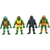 NECA Teenage Mutant Ninja Turtles Archie Comics Action Figures 4 Pack Stump Wrestling Turtles Action Figure 18 Cm