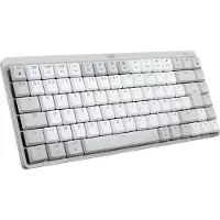 Logitech - Trådlöst tangentbord för Mac - MX Mekanisk mini - Pale Grey