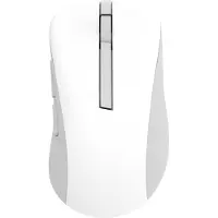Asus MD102 - Mus - ergonomisk - optisk - 5 knappar - trådlös - Bluetooth, 2.4 GHz - trådlös USB-mottagare - vit