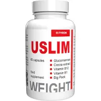 Fyron Group B.V. Uslim - 60 kapslar med glukomannan, kakaoextrakt & vitamin B1 B6 - Schweiziskt kosttillskott
