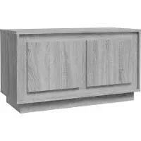 vidaXL Tv-bänk grå sonoma 80x35x45 cm konstruerat trä