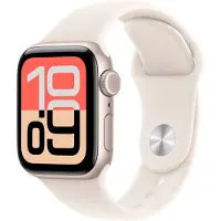 Apple Watch Watch SE 3 GPS + Cellular 40mm Kapsel i Aluminium Stjärnljus med Sportarmband Stjärnljus - S/M