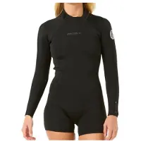 Rip Curl D/patrol 2/2 Mm Spring Långärmad Shorty Med Dragkedja Bak För Dam