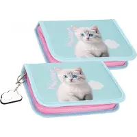 Starpak pennfodral PIORNIK 1ZAM 2KLAP CUTIES KITTY STK-35 PB 12/48