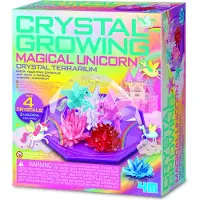 4M Växer Kristaller - Magi Enhörning - Kristallterrarium - - One Size - Kreativt lekset