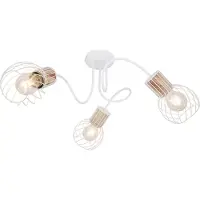 Globo Lighting Taklampa Luise, dimbar, Vitt / opal, Vardagsrum / matsal, Metall, Taklampa