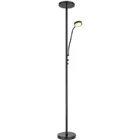 Globo LED golvlampa Ernst, dimbar, Svart, Vardagsrum / matsal, Metall, LED-golvlampa