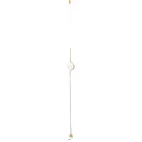 Faro LED-hänglampa Le Vita, 1 lampa stående Vita, Mässing / guld, Vardagsrum / matsal, Aluminium / grå / zink, Design, Pendellampa