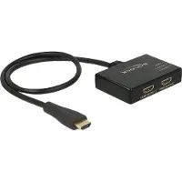 DeLOCK HDMI-splitter 1 x HDMI in till 2 x HDMI ut 4K
