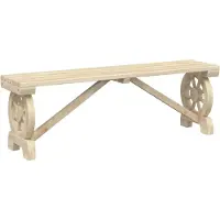 vidaXL Trädgårdsbänk 115 cm massiv gran
