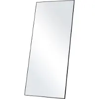 Vevor Helkroppsspegel, 183 x 83 cm, Extra stor stående hängande eller lutande rektangulär golvspegel med ram i härdat glas i aluminiumlegering, helkroppsspegel för vardagsrum/sovrum, svart