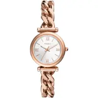 Fossil klocka - Dam - ES5330 - Rostfritt stål - Ip-rosé - 28mm - 7mm - Silver