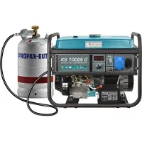 Könner&Sohnen KS hybridgenerator KS 7000E G 5,0kW/230V, bensin/LPG, elektrisk start