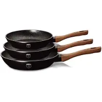 Berlinger Haus Ebony 20 24 28cm stekpanna med 3 delar.