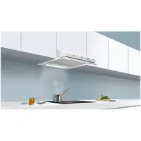 Siemens iQ100 LU62LFA21 - Kåpa - standard - bredd: 60 cm - djup: 48.2 cm - utsug och återcirkulering (-) - med inbyggd motor - vit