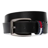 Tommy Hilfiger Tommy Jeans Tommy Flag Square Buckle Leather Belt
