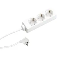 Bachmann SELLY, 1,5 m, Plast, Vit, Plast, 3 AC-utgångar, 3600 W