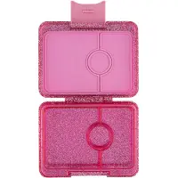 Yumbox Matlåda m. 3 fack - Bento Snack - 480 ml - Sparkle Rosa - - One Size - Matlåda