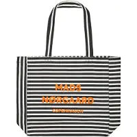 Mads nørgaard Shoppingväska - Boutiqno Aten - AOP - Svart/Vit - - One Size - Väska