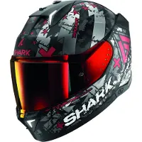 Shark Skwal I3 Hellcat Integralhjälm Matt/Svart/Antracit/Röd M Unisex sort