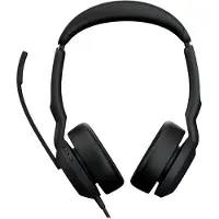 Jabra Evolve2 50 UC Stereo USB-A On-ear headset Sladd Svart Telefon