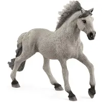 Schleich Figur - - 13915 - Hingst Mustang Sorraia - 15 x 3,6 x 11,9 cm - Utbildningsdjur - Från 3 år