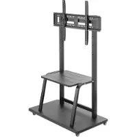 Manhattan Multimedia TV-Ständer auf Rollen mit extrem hoher Traglast 150 kg 37 bis 100 TV-golvstativ 94,0 cm (37) - 254,0 cm (100) Justerbar i höjd