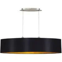 Eglo Hänglampa LECIO, dimbar, Svart, Vardagsrum / matsal, Textil / tyger / siden, Modern, Pendellampa