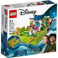 LEGO Disney Peter Pan & Wendys Storybook Adventure 43220 Portable Playset med Micro Dolls och Pirate Ship Travel Toy for Kids Ages 5 Plus