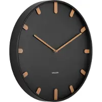 Karlsson väggklocka Grace metal black 40 cm KA5942BK