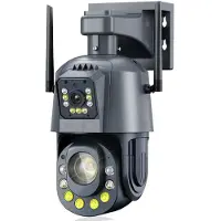LS VISION Wifi-kamera HD 6MP PTZ 50X Zoom Tvåvägsljud Färg mörkerseende Utomhus Vattentät CCTV Övervakning Säkerhet Wi-Fi IP-kamera 6MP Camera