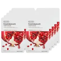 THE FACE SHOP Real Nature Granatäpple Ansiktsmask 1 st x 10 Ark Set