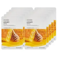 THE FACE SHOP Real Nature Honung Ansiktsmask 1 st x 10 Ark Set