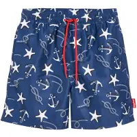 Playshoes Badshorts marinblå / svart / vit