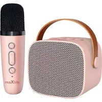MaXlife Bluetooth karaokehögtalarsats MXKS-100, rosa