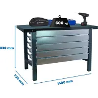 Simonwork (bancos De Trabajo) Bt6 5box Arbetsbänk 830x1500x730 Mm