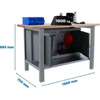 Simonwork (bancos De Trabajo) Bt6 Pro Arbetsbänk 865x1800x750 Mm