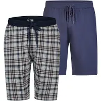 Phil&Co. Herrar herrar Pyjamas shorts Mysiga klassiker 2-Pack Sömnshorts, pyjamasshorts,