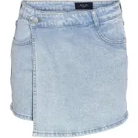 Noisy May Noami Denim Kort Kjol Med Hög Midja