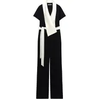 Adolfo Dominguez Jumpsuit ecru / svart