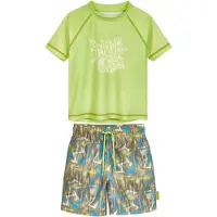 Playshoes UV-skydd 'Wave' azur / oliv / äpple / pastellgrön