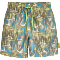 Playshoes Badshorts blå / oliv / neongrön / vit