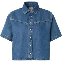 Levi's Blus 'Logan Short Sleeve Denim Shirt' blå denim