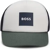 BOSS Kids' cap in cotton twill with mesh back