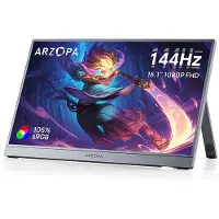 Arzopa Z1FC portabel skärm 16.1 144hz IPS Full HD 1080p metallhölje + fodral
