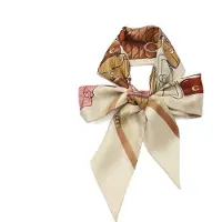 Coach Scarf 'Stacked Tabby' brokad / rosa / ullvit