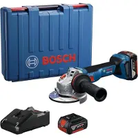 Bosch Vinkelslip GWS 18V-8 Professional; 125 mm; 18 V; 2x4,0 Ah batt.; + Väska